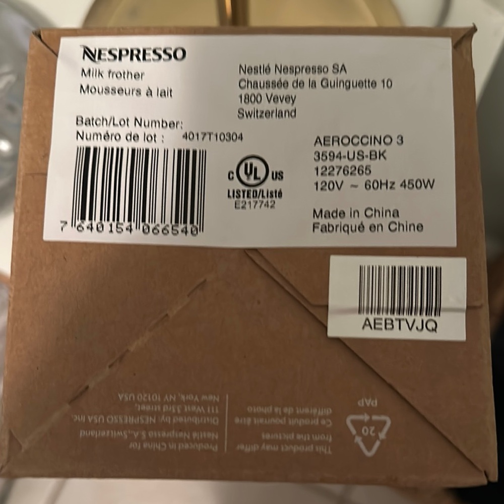 Nespresso Milk Frother